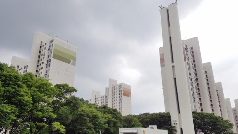 아시아선수촌아파트의 단지 전경이에요