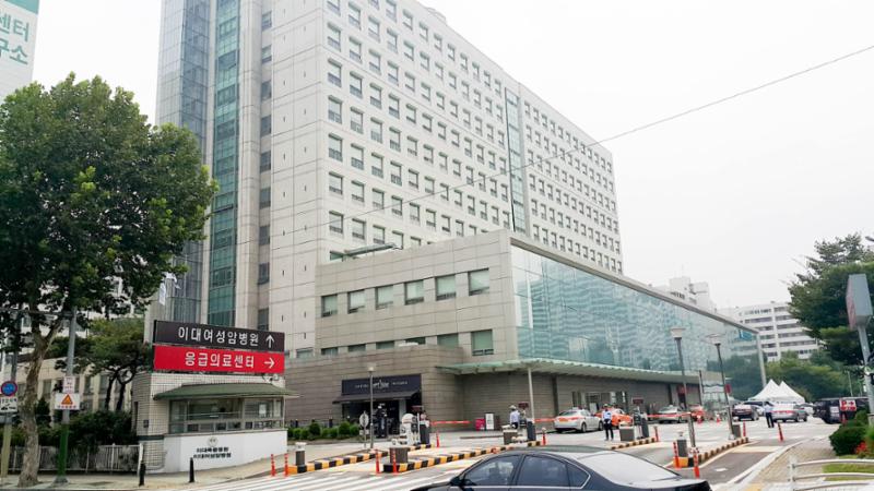 단지 주변에 위치한 대형 의료시설인 이대목동병원입니다