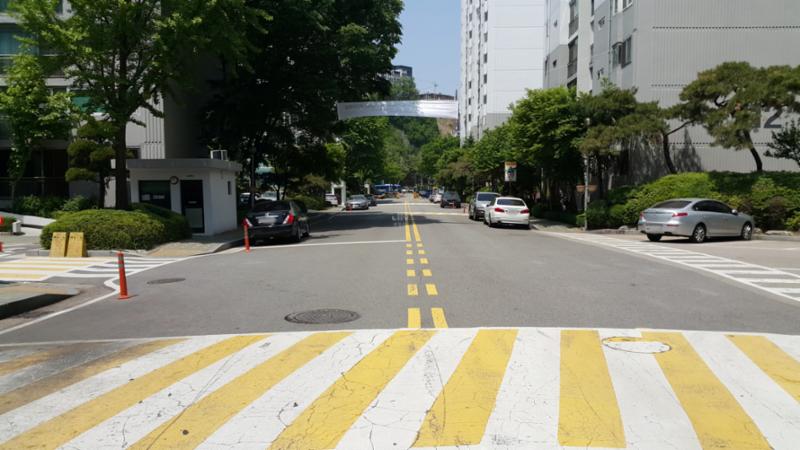 단지 내부를 이어주는 도로 입니다