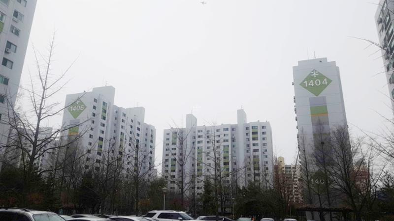 동간 거리가 넓어 쾌적한 단지 내 전경이에요