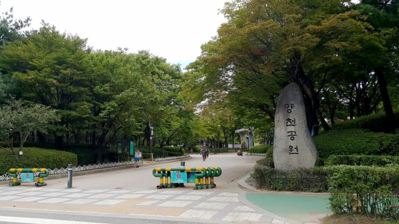 다양한 운동시설을 갖추고 있는 양천공원 입니다