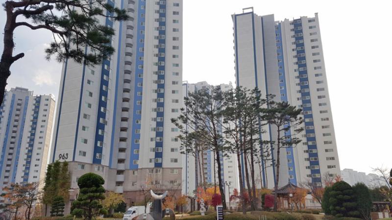 동탄푸른마을신일해피트리의 깔끔하고 세련된 전경 사진이에요