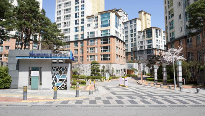 산운6단지휴먼시아 단지 후문이에요