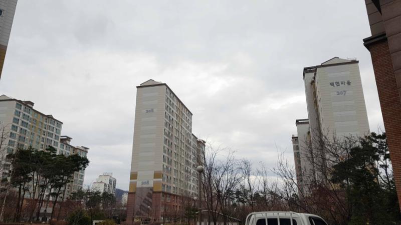 백현마을2단지  207동, 208동 전경이에요