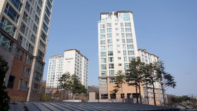 판교원1단지휴먼시아 단지 전경이에요