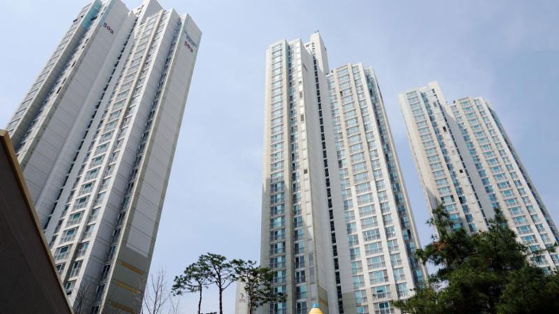판교원5단지휴먼시아푸르지오 단지는 동간 거리가 넓어 쾌적한 단지 내 전경이에요