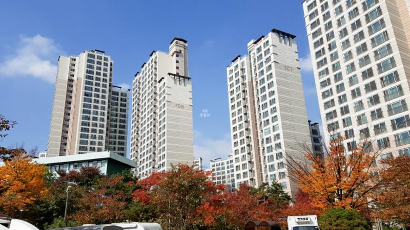 석수아이파크 단지 전경이에요
