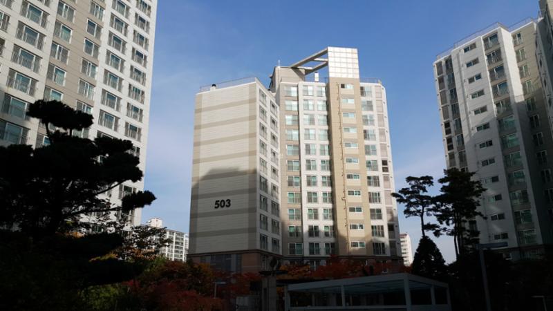 풍무자이1단지 전경 모습이에요