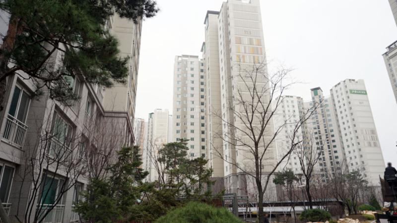 동간 거리가 넓어 쾌적한 단지 내 전경이에요