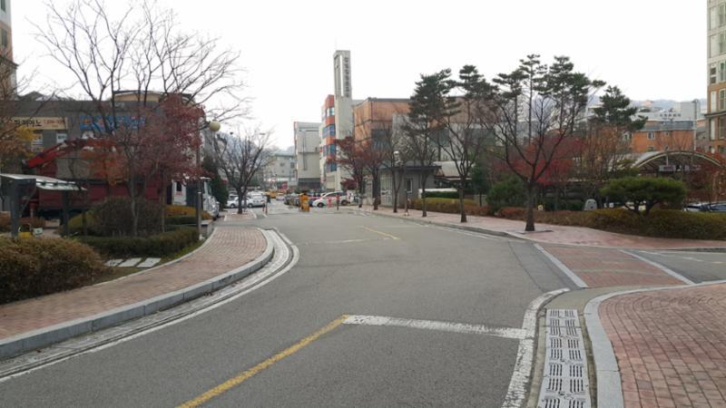 정문과 후문을 연결하는 단지 내 도로입니다