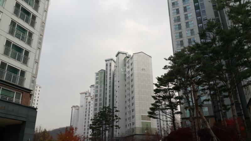 광명역세권휴먼시아4단지 아파트 전경이에요