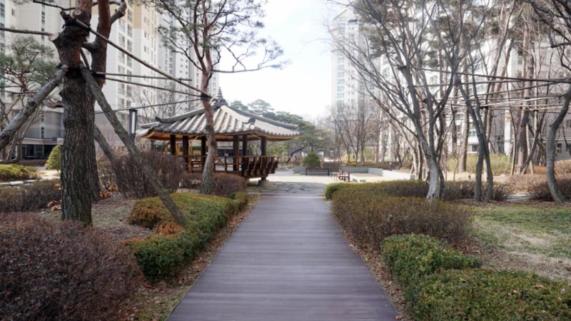자연앤힐스테이트의 산책로에요