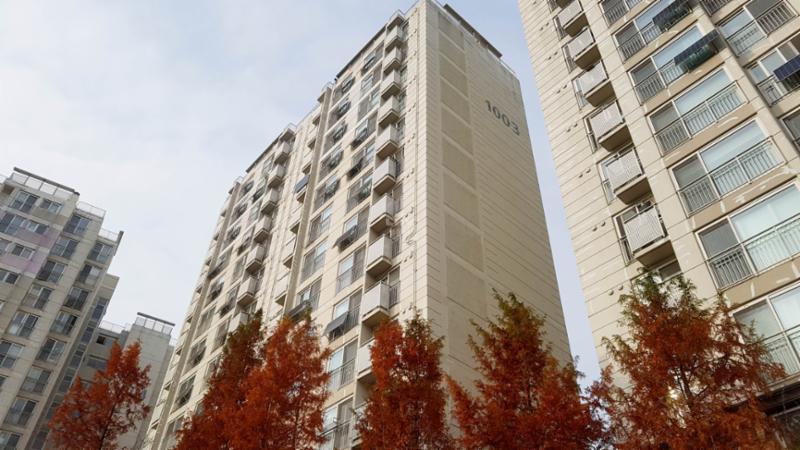 상암월드컵파크10단지의 깔끔하고 세련된 전경 사진이에요