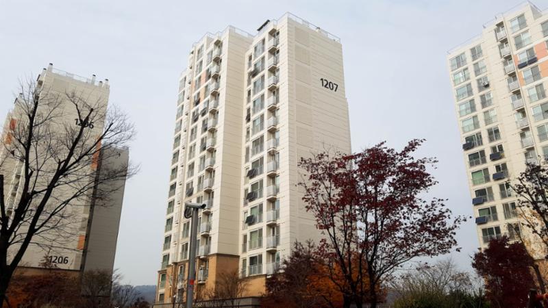 상암월드컵파크12단지 전경 모습이에요