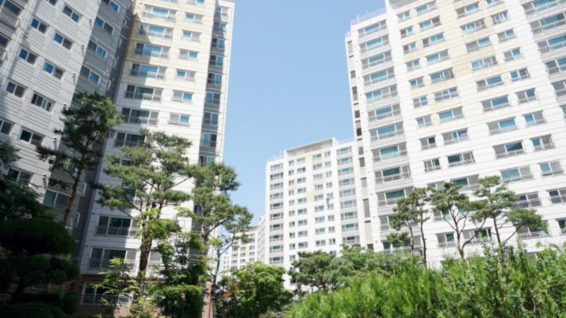 권선자이e편한세상 아파트 전경이에요