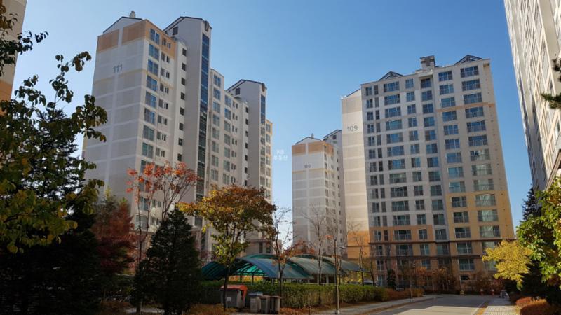 섬마을휴먼시아1단지 전경이에요