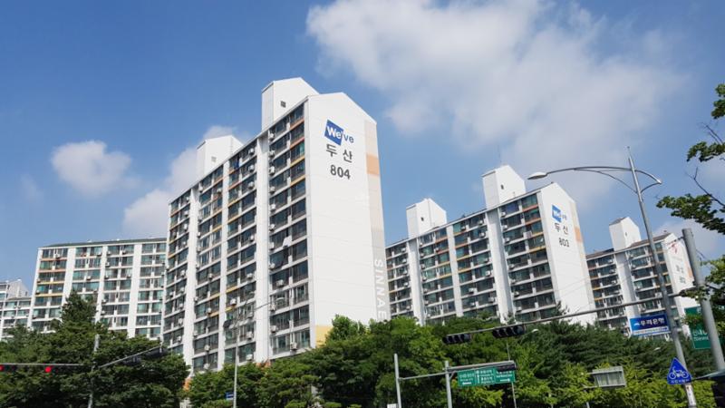 신내8단지두산화성 단지전경이에요