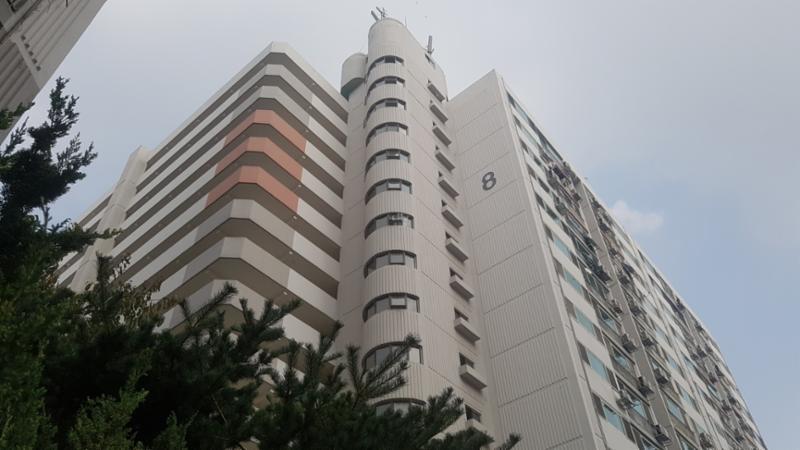 독특하고 개성 있는 면목한신아파트 외형이에요