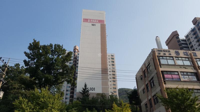면목현대 단지 전경이에요