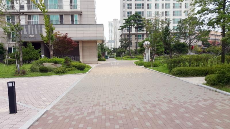 단지 내 보행로 및 산책로예요