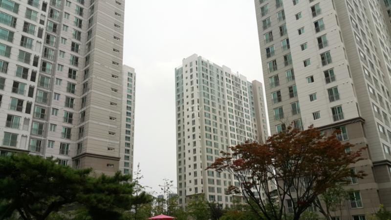 동산마을호반베르디움22단지 전경 모습이에요