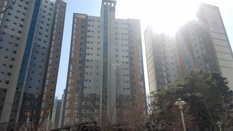 신동백서해그랑블1차 아파트 단지 전경이에요