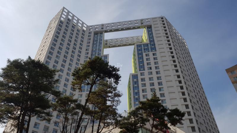 아이파크포레스트게이트의 단지 전경이에요