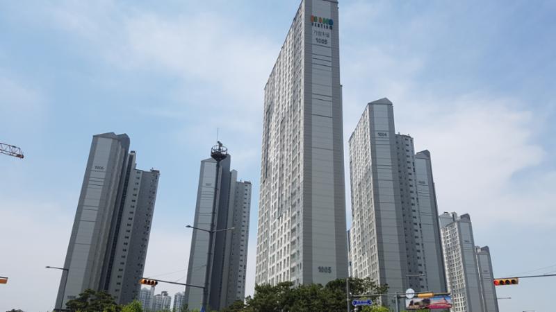 내부에서 바라본 단지 전경 입니다