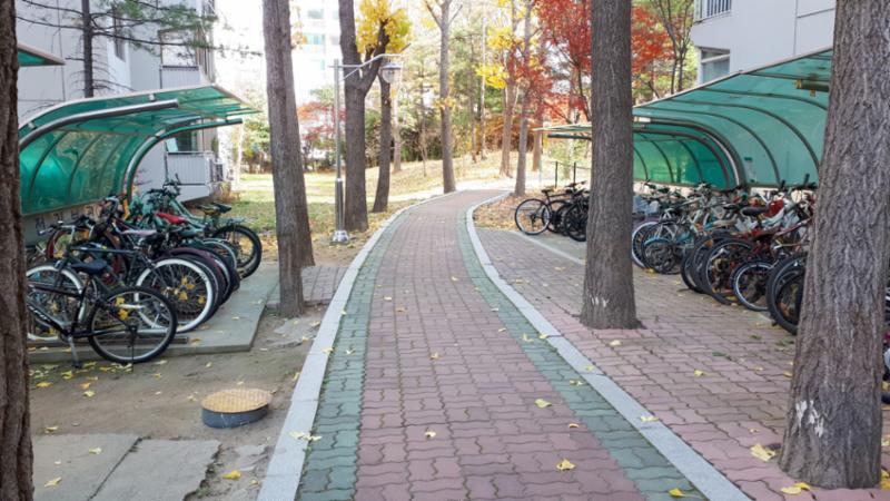 자연 친환경적인 조경을 느낄 수 있는 산책로가 위치해 있어요