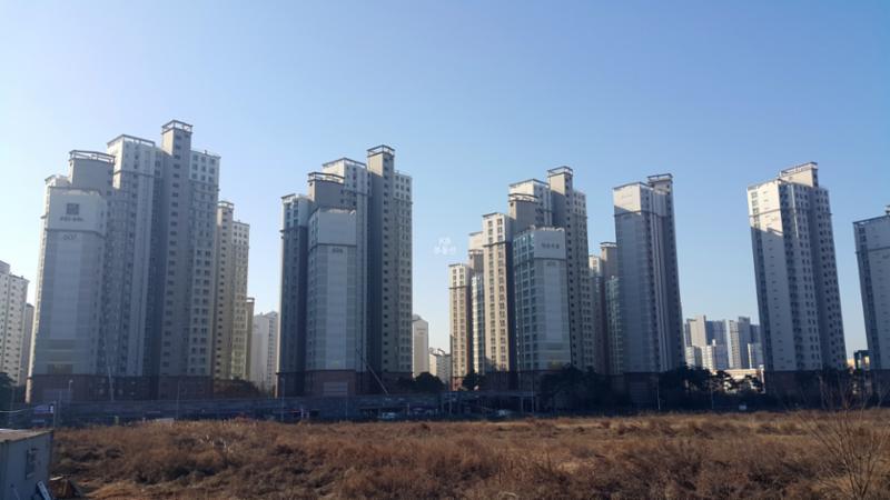 청송마을중흥S클래스파크애비뉴 단지전경이에요