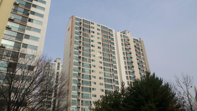 동간 거리가 넓어 쾌적한 단지 내 전경이에요