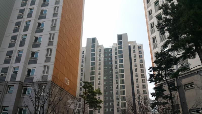 e편한세상마포리버파크 단지전경이에요