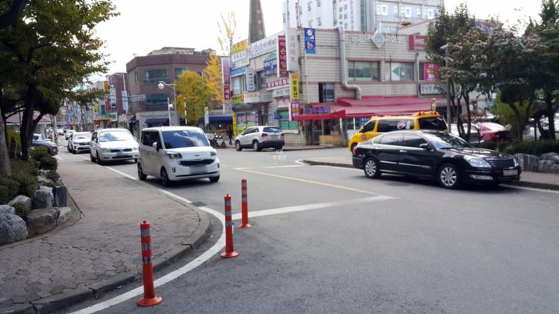 북변대우 단지 내부 도로에요