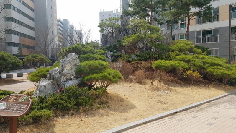 단지 내 곳곳에 다양한 조경이 조성되어 있어요