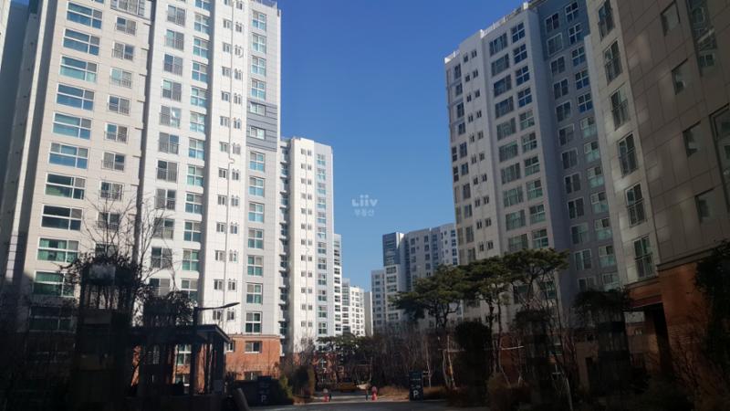 마곡엠밸리6단지 전경 모습이에요