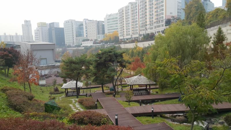 단지에서 자동차 6분 거리에 이용 가능한 대치유수지체육공원 입니다