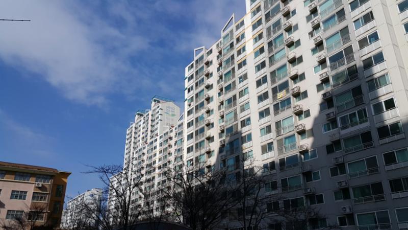 동간 거리가 넓어 쾌적한 단지 내 전경이에요