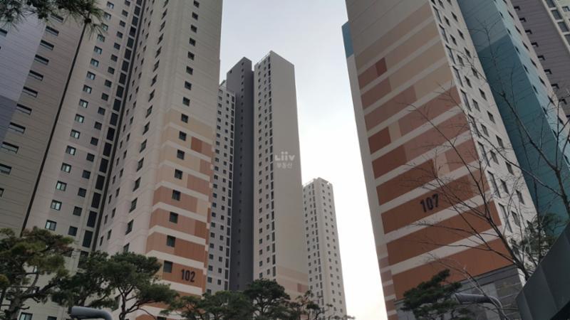 광명역파크자이 단지 전경이에요