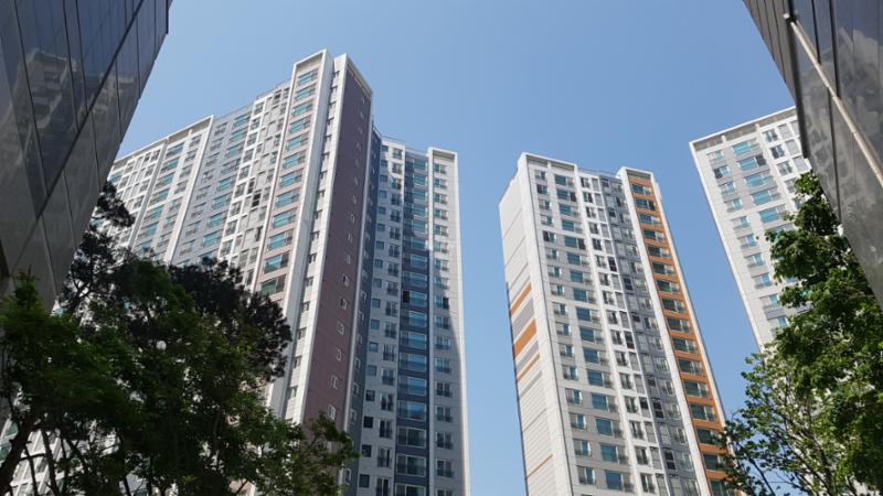 서울역센트럴자이 단지 전경이에요