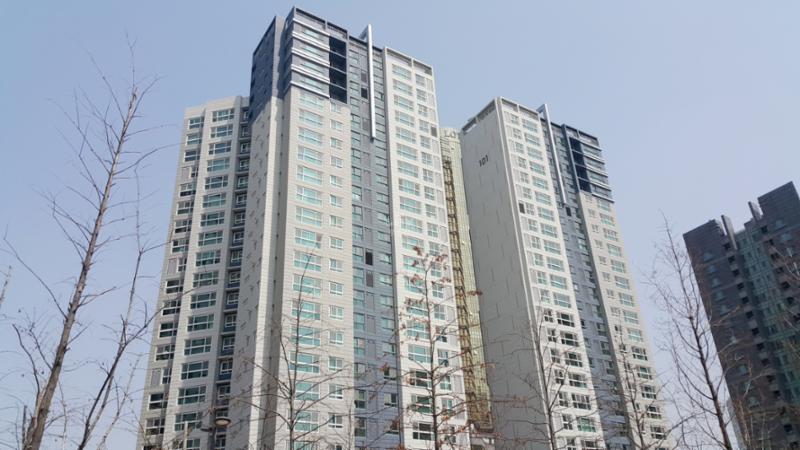 공덕더샵의 단지전경이에요