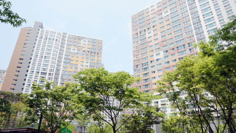 총 772세대, 7개 동으로 이루어진 단지에요