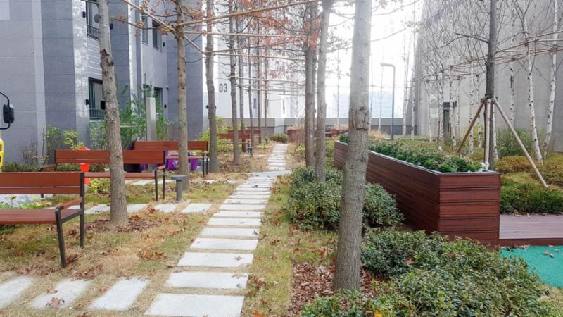 마포자이3차 산책로에요