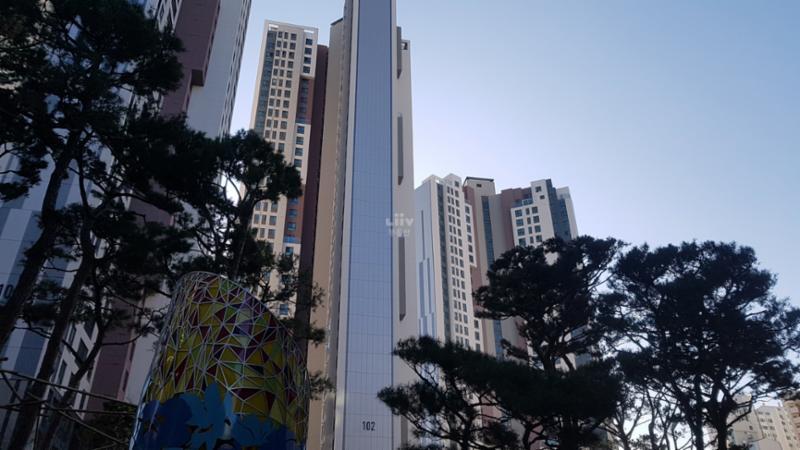 서울숲리버뷰자이 단지 전경이에요 총 1,034세대 총 7개동 최고 39층으로 이루어진 단지에요