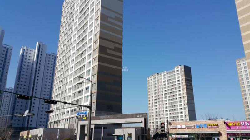갈매와이시티 단지 내 상가 모습이에요