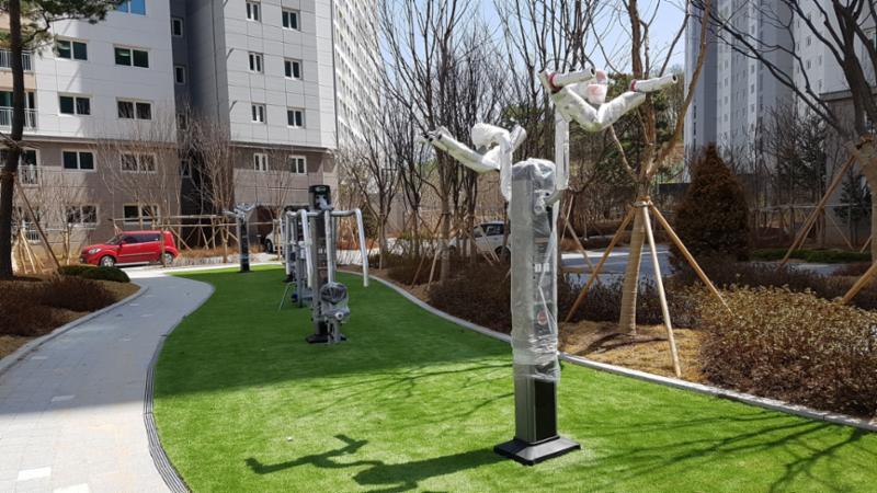 입주민들의 건강을 위한 운동시설이에요
