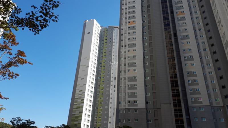 안산파크푸르지오 단지전경이에요