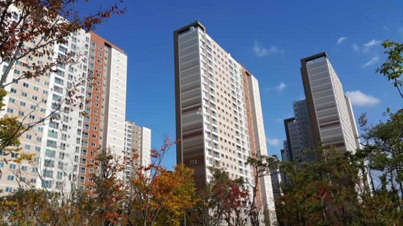 김포사우아이파크단지 전경이에요