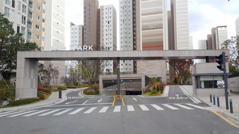 김포사우아이파크 후문이에요