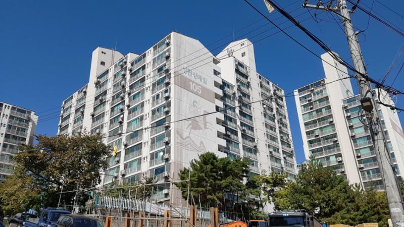 화서성원상떼빌 단지전경이에요