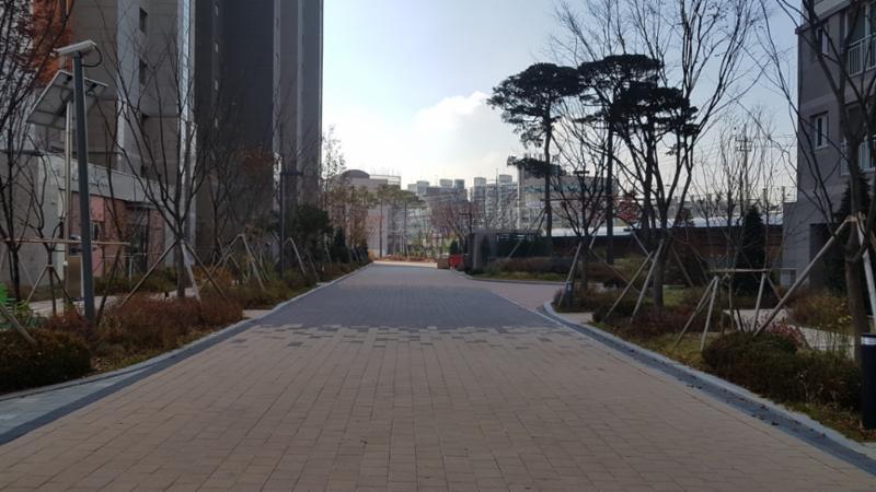 송파호반베르디움더퍼스트의 단지 내 도로에요